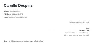 comment adresser une lettre de motivation