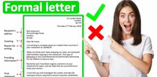 How to write a Formal Letter?