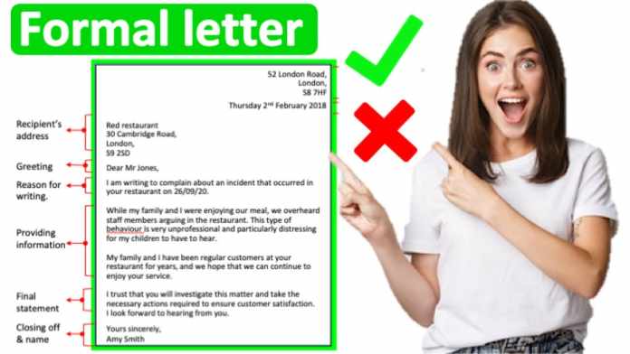 How to write a Formal Letter?